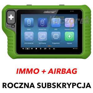 Roczna subskrypcja IMMO + AIRBAG do Key Master G3 - OBD Star